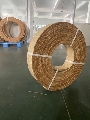 Brown Non Asbestos Woven Brake Belt For Ship Anchor Heavy Vehicle