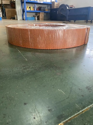 Brown Non Asbestos Woven Brake Belt For Ship Anchor Heavy Vehicle